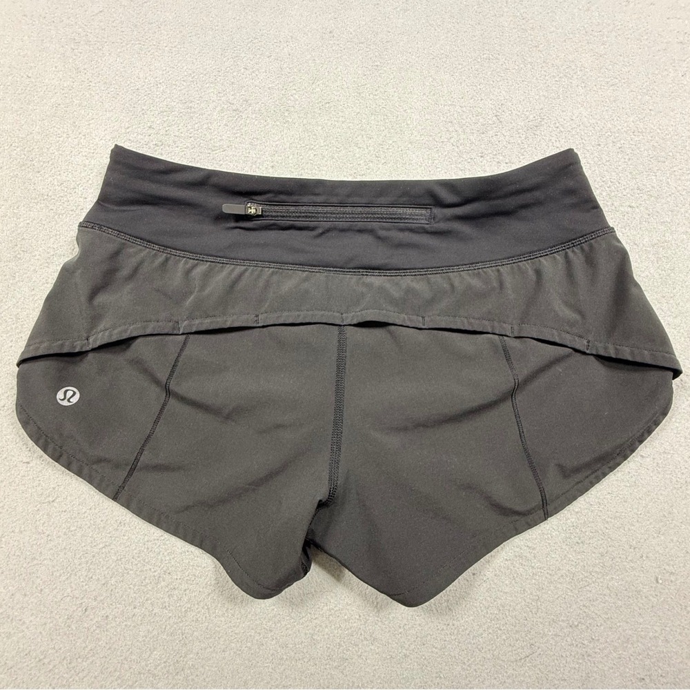 Lululemon Speed Up Low-Rise Lined Running Shorts Black Size 4
